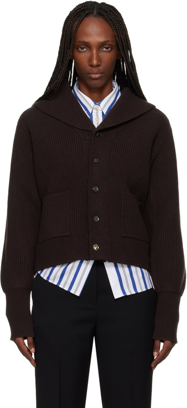 Photo: Wales Bonner Brown 'The Solace' Cardigan