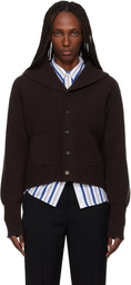 Wales Bonner Brown 'The Solace' Cardigan