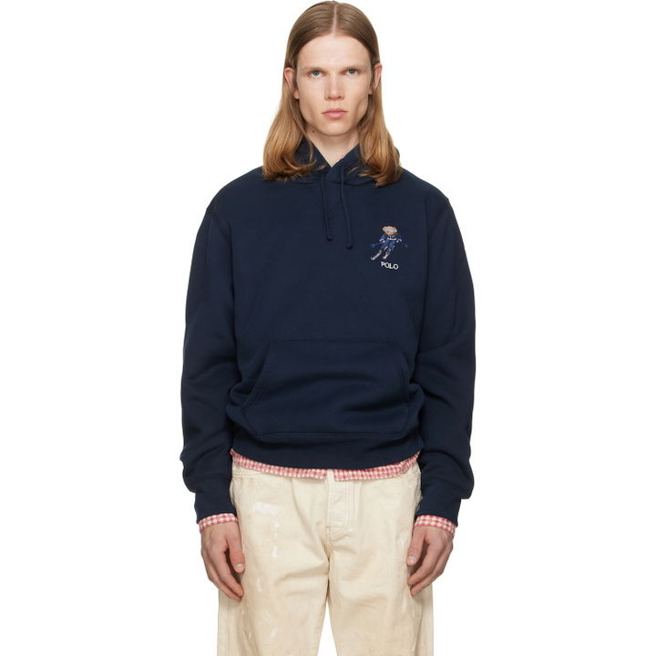Photo: Polo Ralph Lauren Navy Polo Bear Skiier Hoodie
