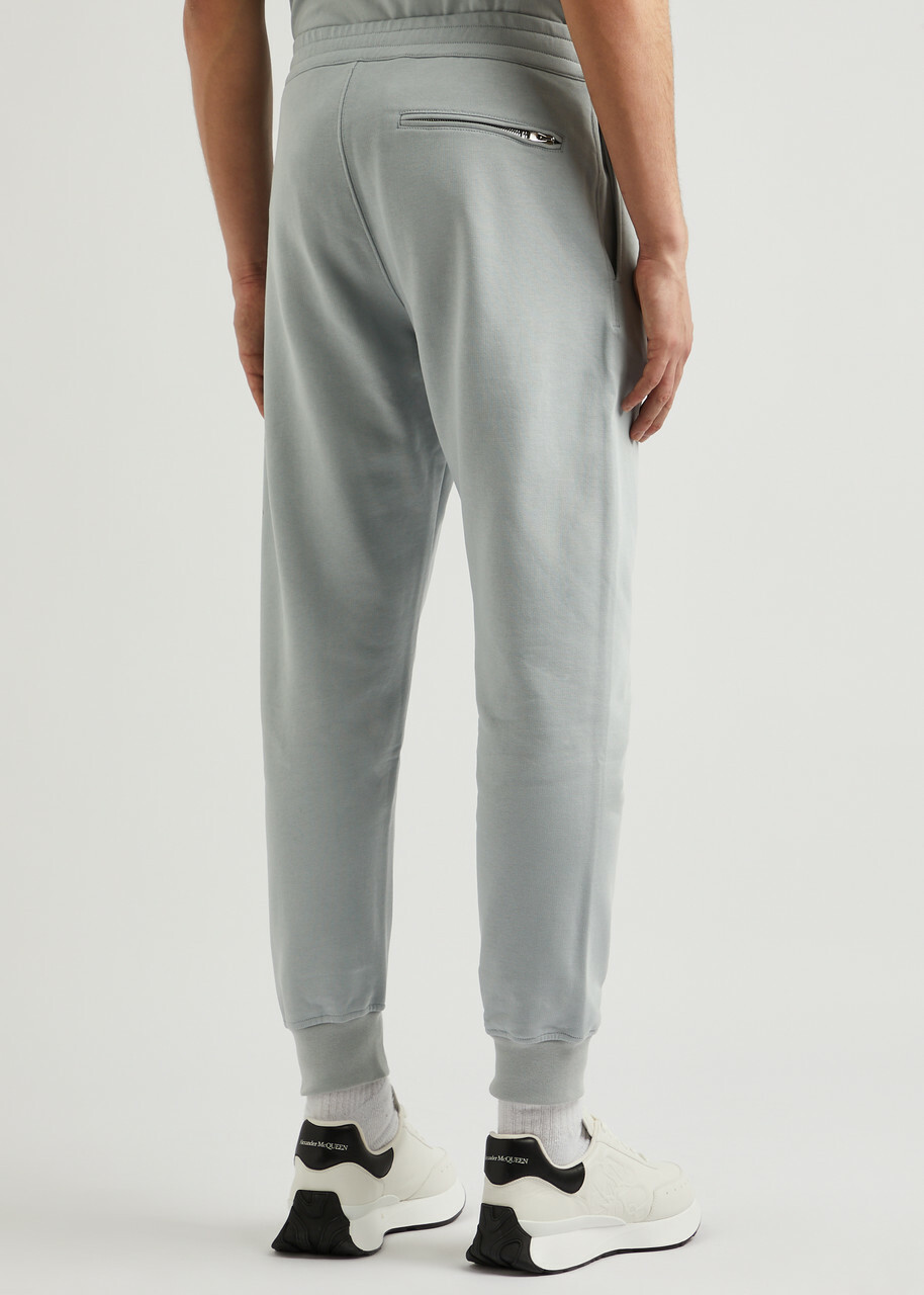 Alexander Mcqueen Logo-print Cotton Sweatpants Grey