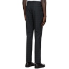PS by Paul Smith Navy and Green Plaid Trousers
