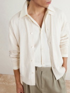 mfpen - Formal Cotton and Linen-Blend Cardigan - Neutrals