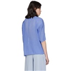 Nina Ricci Blue Pleated T-Shirt