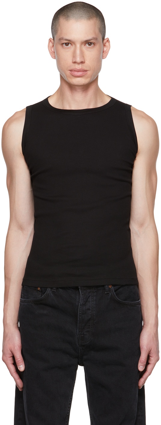 Photo: Aries Two-Pack White & Black Racer Back Tank Tops