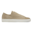 Axel Arigato Beige Suede Cap-Toe Sneakers