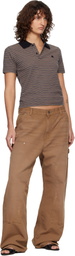 Carhartt Work In Progress Multicolor Short Sleeve Dion Stripe Polo