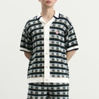 Casablanca Men's Mosaic Check Shirt in Green