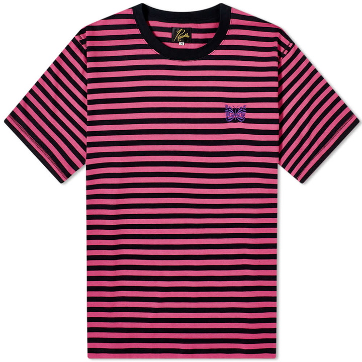 Photo: Needles Pappilon Stripe Crew Tee