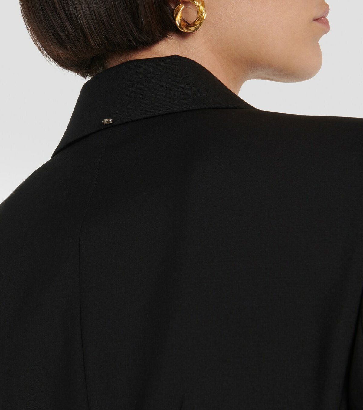 ジャケット SPORTMAX BLACK WOOL ADAMO BLAZER Double-breasted wool tailored blazer, black | Sportmax