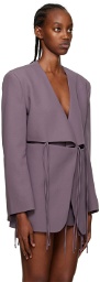 Yuzefi Purple Split Blazer