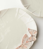 Bordallo Pinheiro Cloudy Butterflies set of 4 dinner plates by Claudia Schiffer