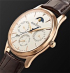Jaeger-LeCoultre - Master Ultra Thin Perpetual Automatic 39mm 18-Karat Rose Gold and Alligator Watch, Ref. No. 1302520 - Neutrals