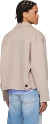 Acne Studios Beige Cashmere Jacket