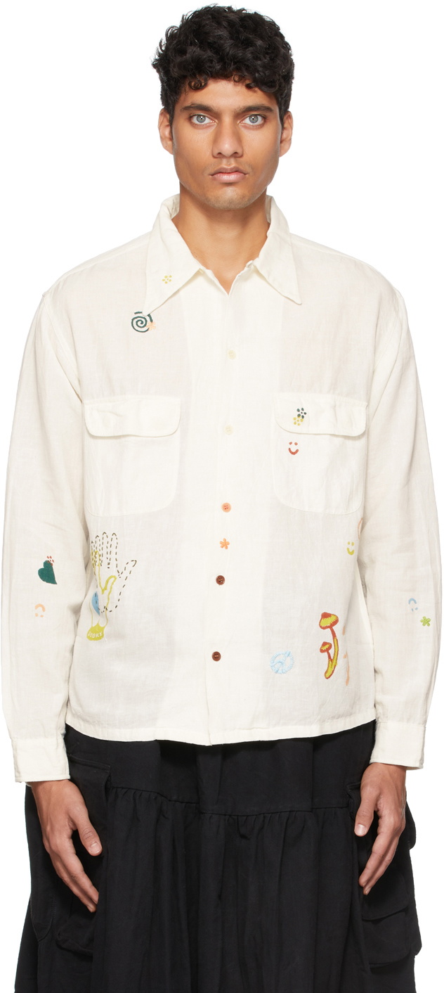 STORY mfg. Off-White Snack Shirt Story Mfg.