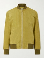 Paul Smith - Suede Bomber Jacket - Yellow