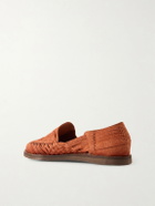 Yuketen - Alejandro Woven Suede Huarache Sandals - Brown