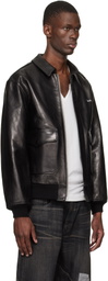 YOHJI YAMAMOTO Black Neighborhood Edition Leather Jacket