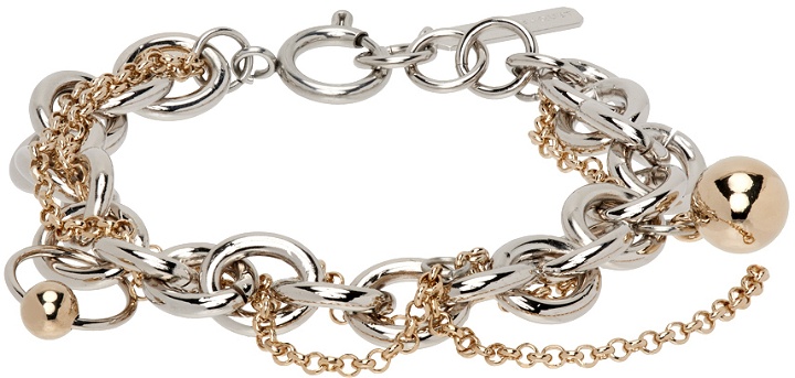 Photo: Justine Clenquet SSENSE Exclusive Silver & Gold Lewis Bracelet