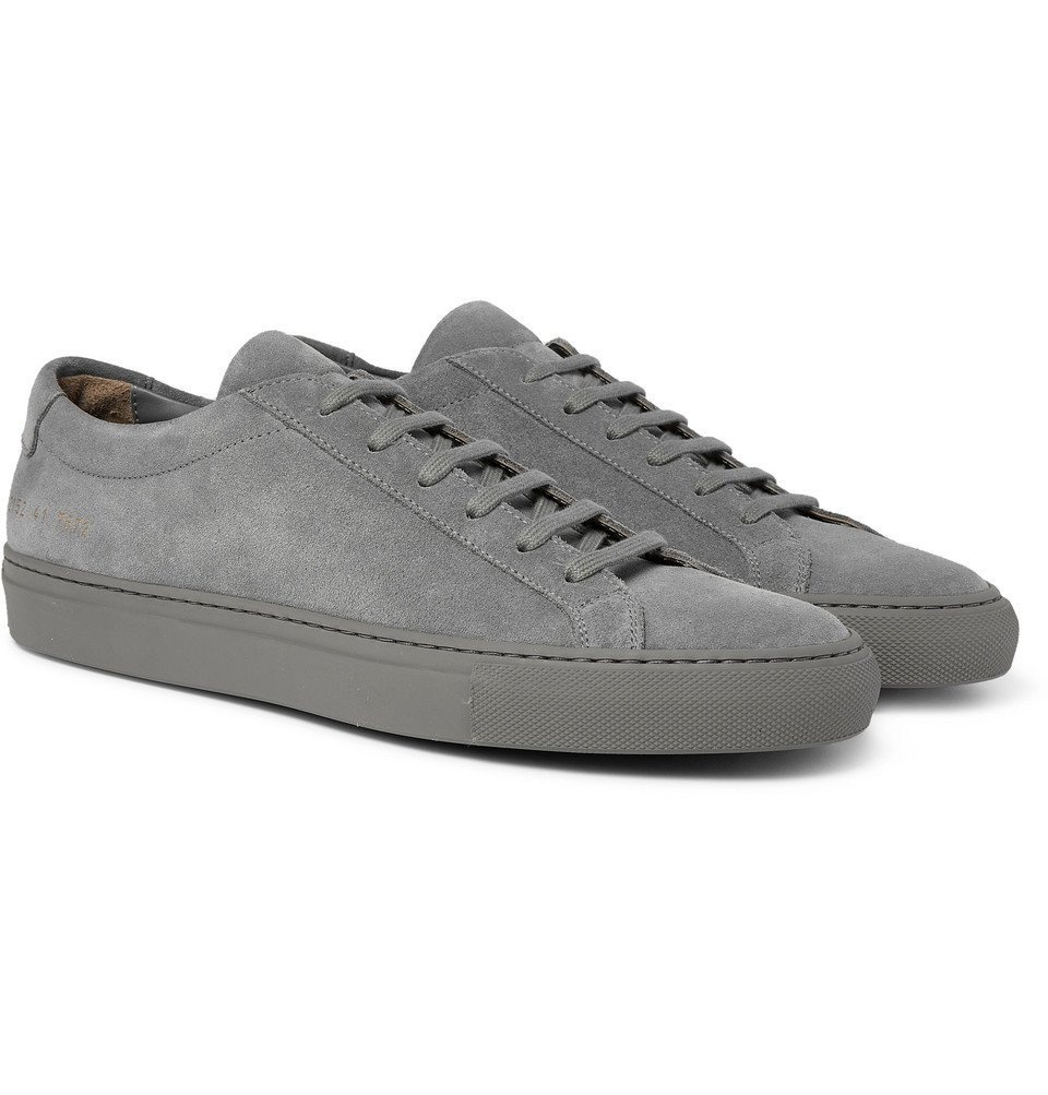 Guvernør harpun frokost Common Projects - Original Achilles Suede Sneakers - Gray Common Projects