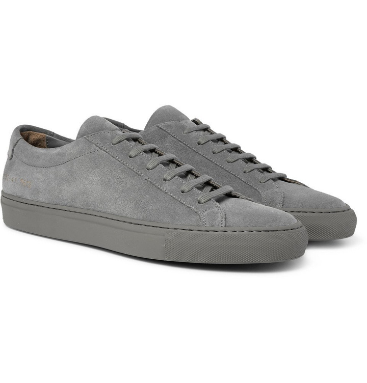 Photo: Common Projects - Original Achilles Suede Sneakers - Gray