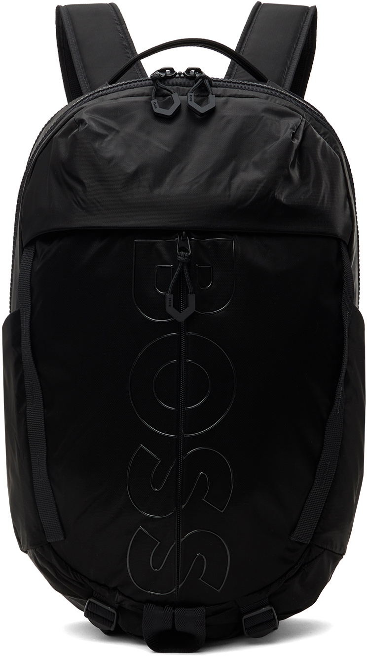 BOSS Black Multi-Pocket Outline Logo Backpack BOSS