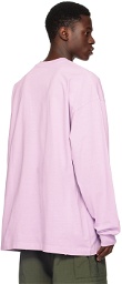 032c Purple Print Long Sleeve T-Shirt