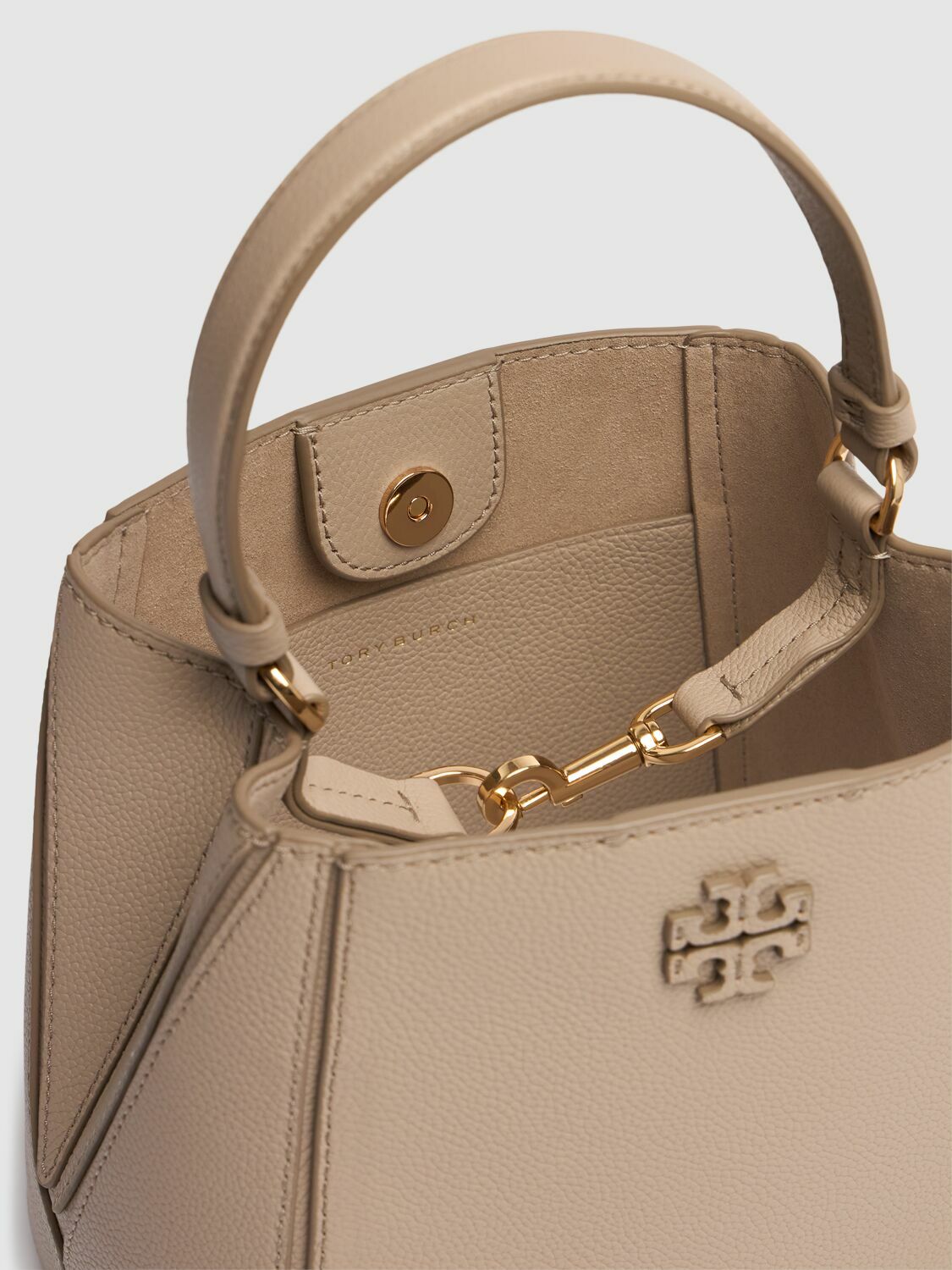 TORY BURCH Small Mcgraw Leather Bucket Bag Tory Burch
