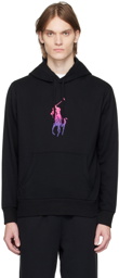 Polo Ralph Lauren Black Ombré Big Pony Hoodie