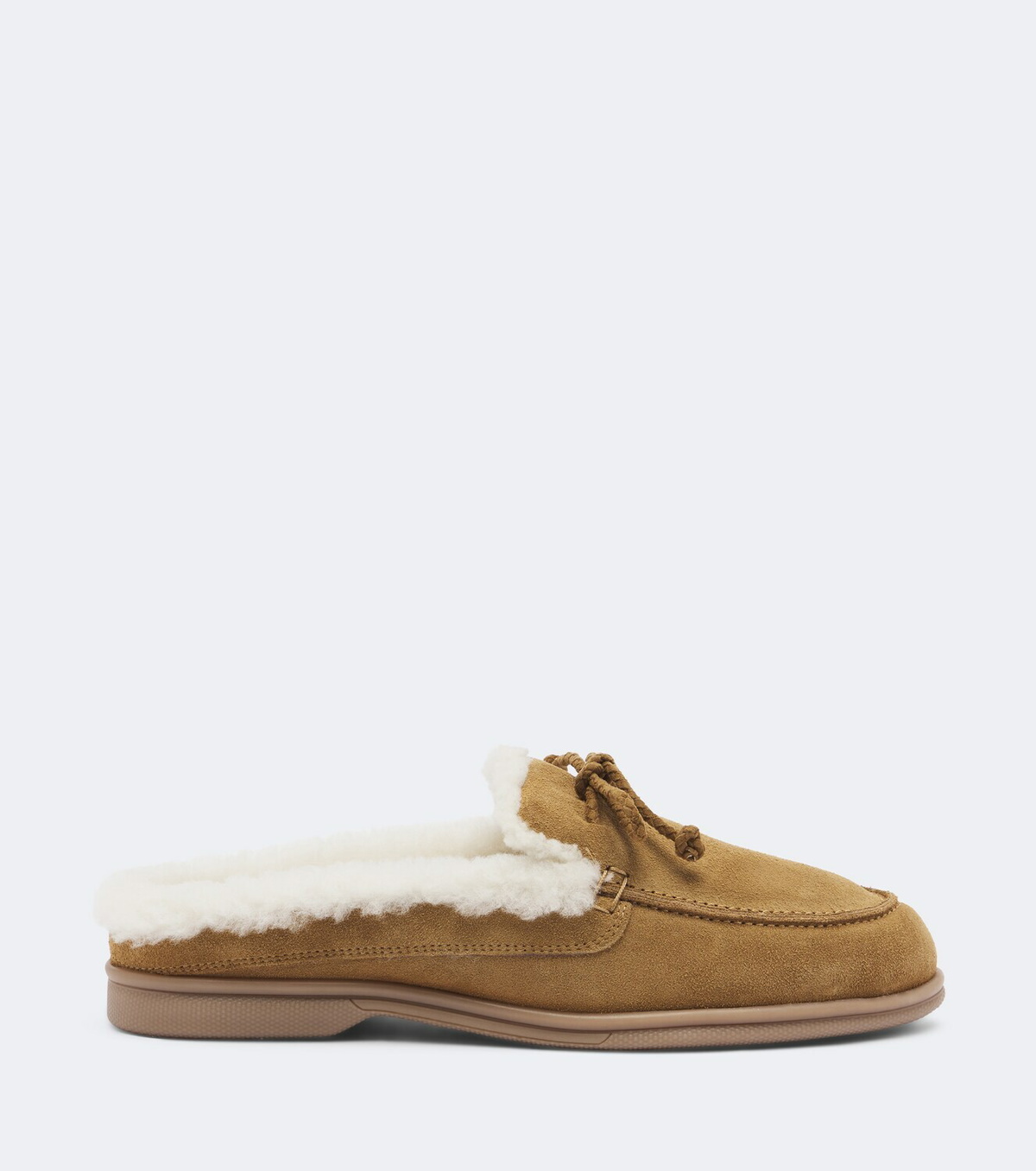 Yves Salomon Shearling-lined suede mules