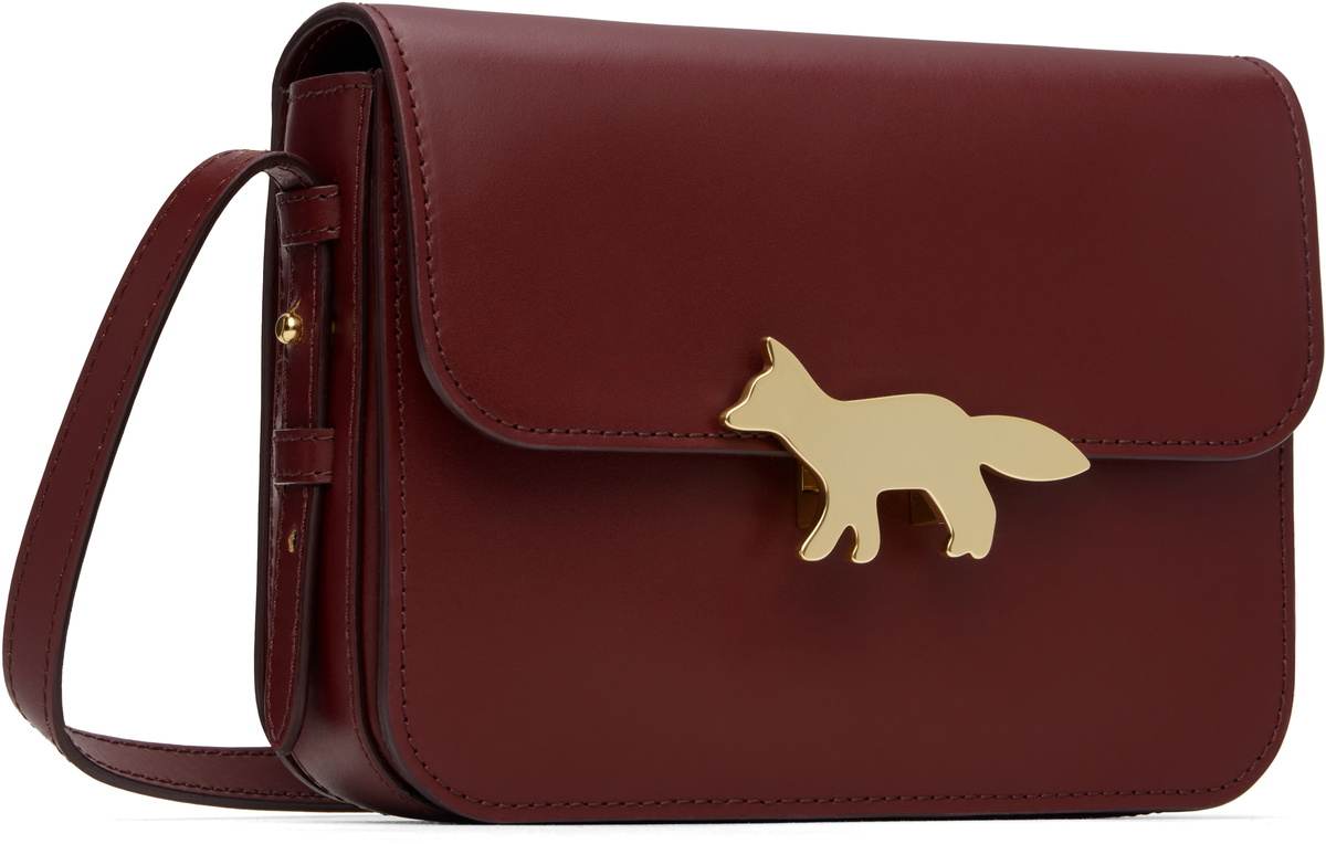 Maison Kitsuné Burgundy Edie Bag Maison Kitsune