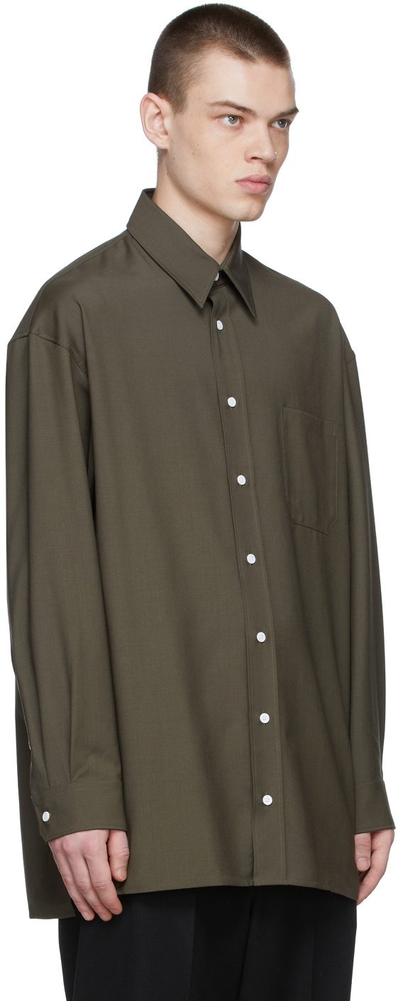 UNIFORME Khaki Virgin Wool Shirt