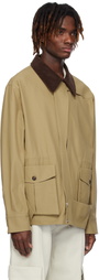 NULLUS Khaki Corduroy Paneled Michigan Jacket