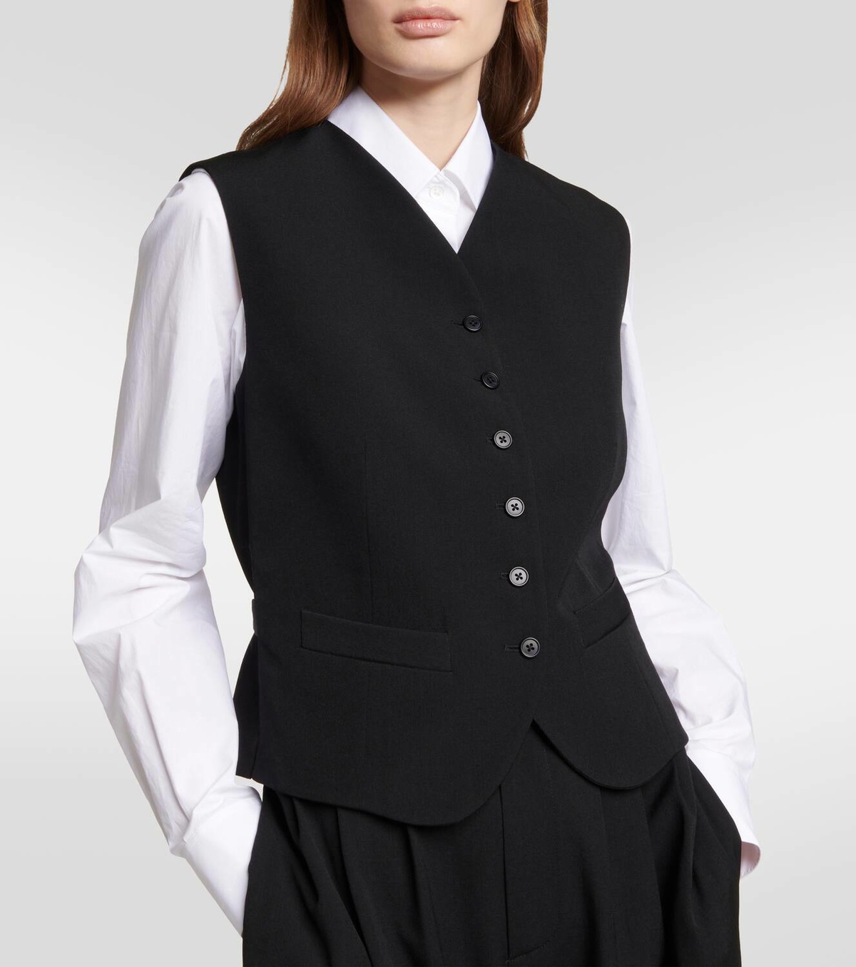 The Row Vegas wool vest