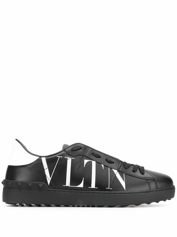 Photo: VALENTINO GARAVANI - Open Vltn Leather Sneakers