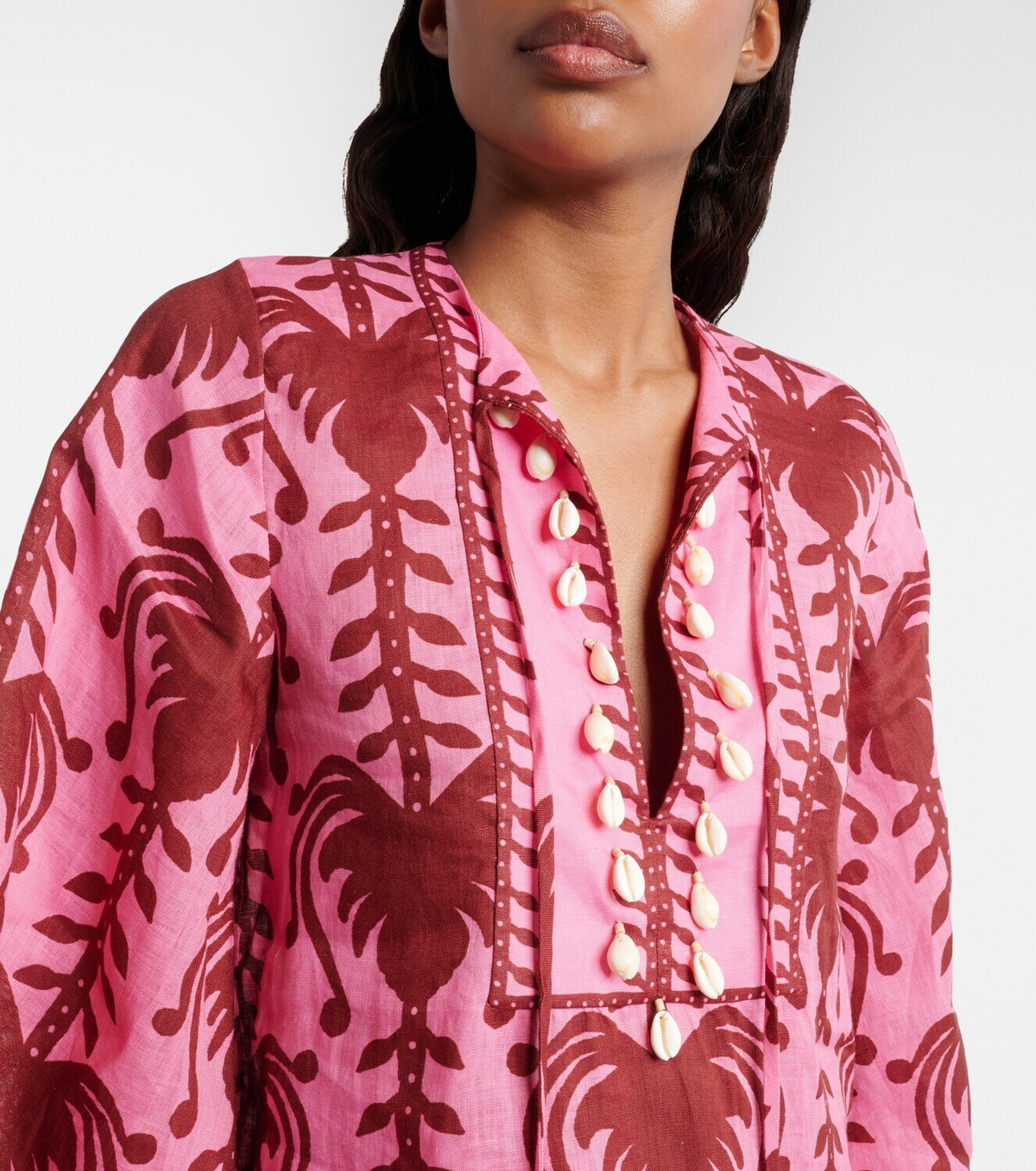 Johanna Ortiz Wild Savannah printed linen tunic