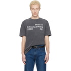 Maison Kitsuné Gray 'Maison Kitsuné 2002' Faded Comfort T-shirt