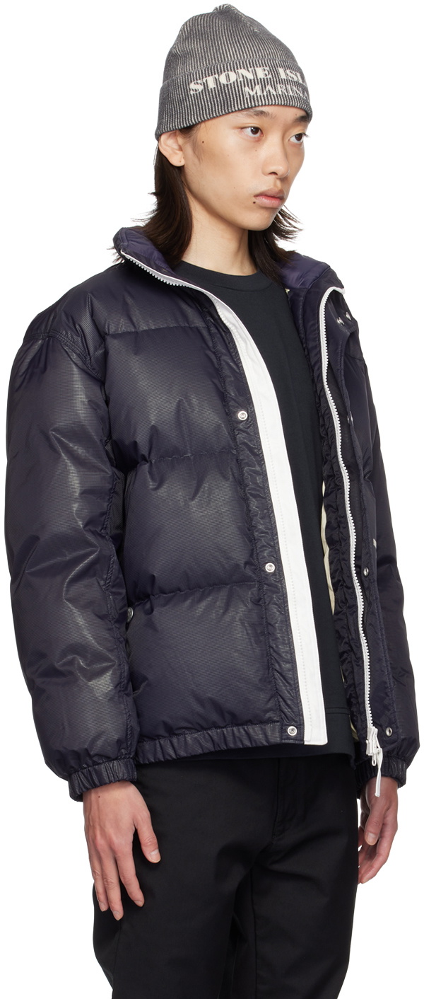 Stone Island Navy 'Marina' Down Puffer Jacket Stone Island