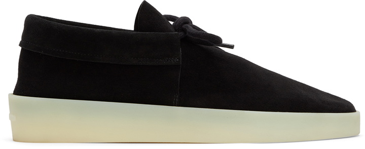 Photo: Fear of God Black Suede Moc Loafers