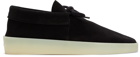 Fear of God Black Suede Moc Loafers