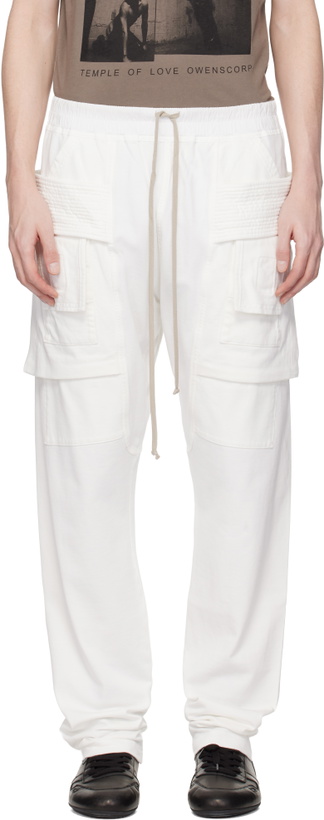 Photo: Rick Owens DRKSHDW Off-White Temple Creatch Drawstring Cargo Pants