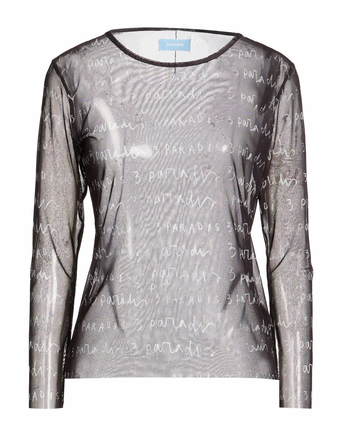 3.paradis Womens T-shirt in Black