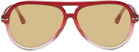 Isabel Marant Pink & Red Aviator Sunglasses