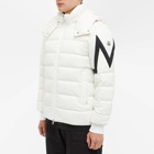 Moncler Men's Corydale Side Logo Jacket in White/Black