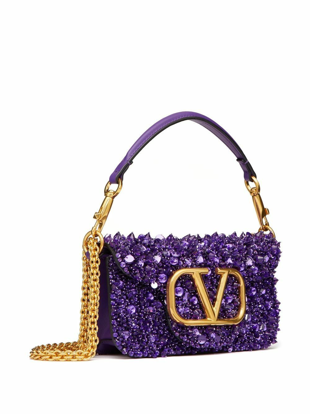 VALENTINO GARAVANI - Loco' Small Sequined Shoulder Bag Valentino Garavani