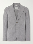 Oliver Spencer - Finsbury Checked Cotton-Blend Seersucker Suit Jacket - Gray