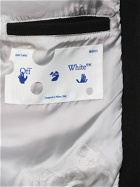 OFF-WHITE - Embroidered Leather Varsity Jacket