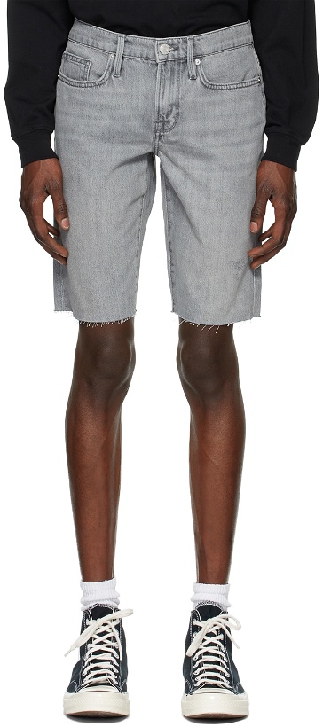 Photo: Frame Grey 'L'Homme Cut-Off' Shorts