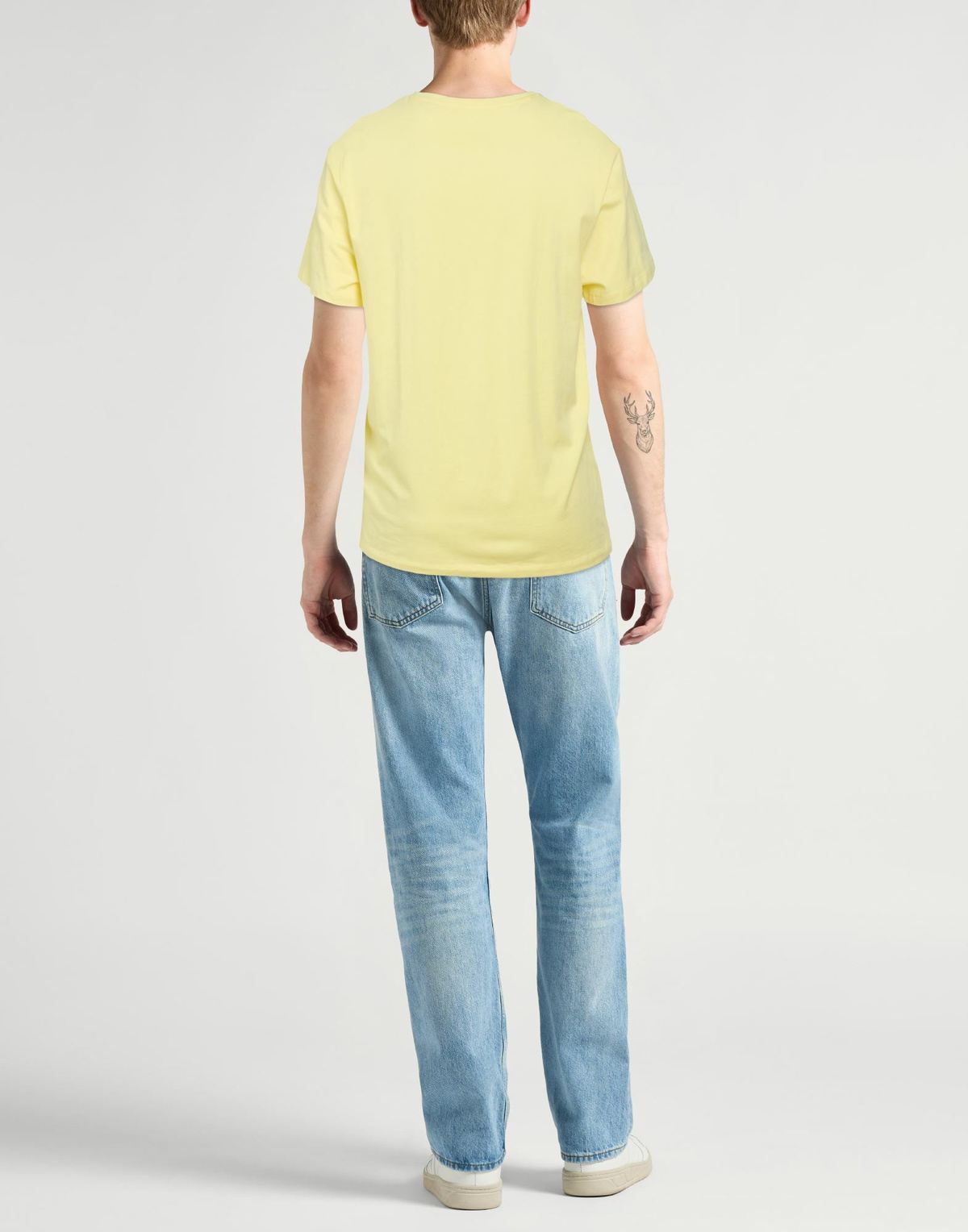 Peuterey Mens T-shirt Pastel in Yellow
