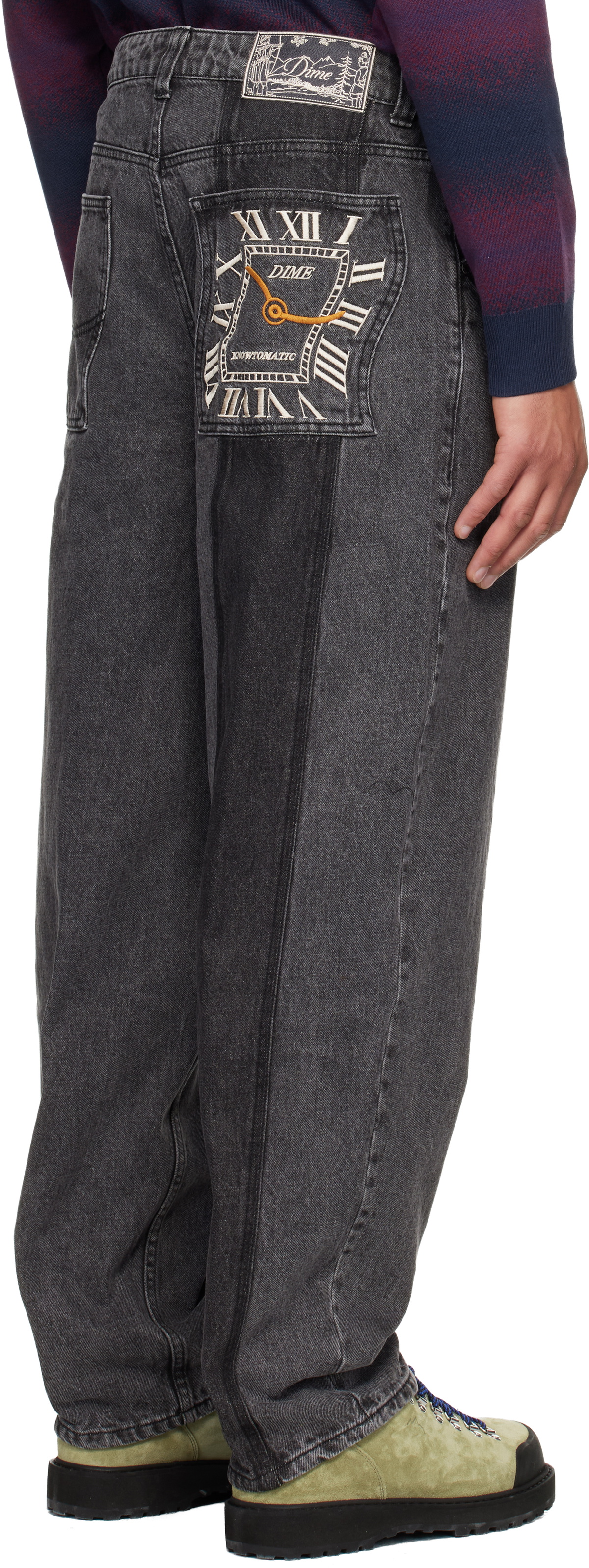 Dime Black Baggy Jeans