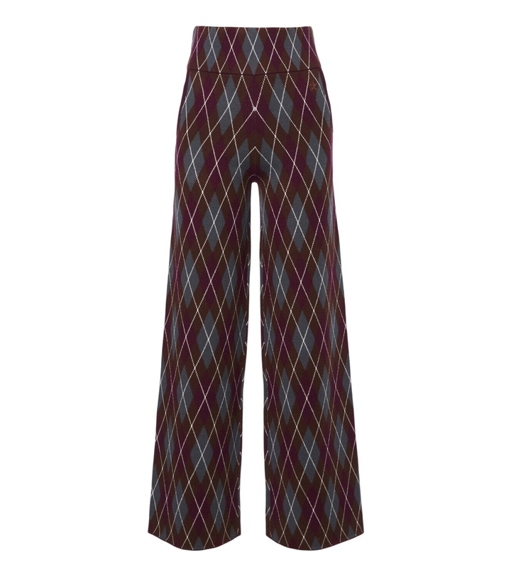 Photo: Perfect Moment Argyle wool wide-leg pants